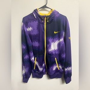 Nike Mamba Thermal Fit Full Zip Jacket Kobe Bryant LA LAKERS w/ Fleece Lining